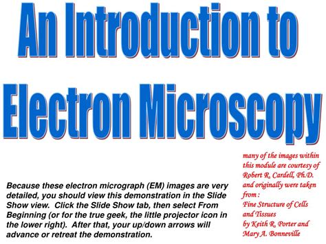 electron microscope slideshare|Introduction to Electron Microscopy .